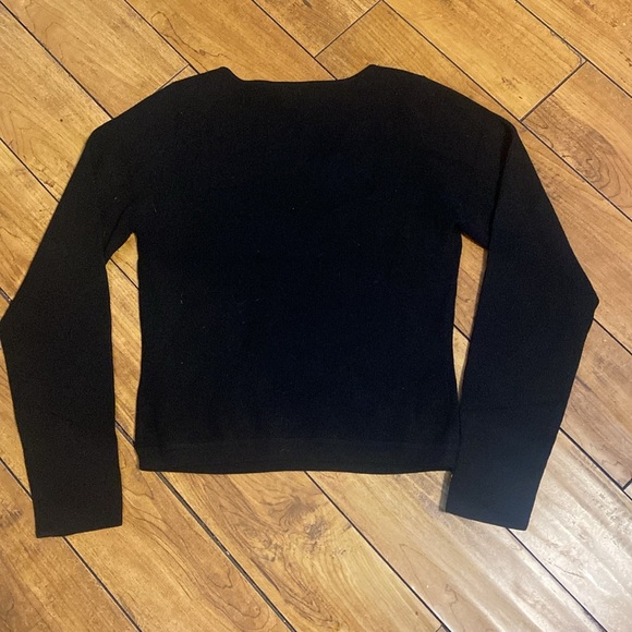 Wilfred Black Ribbed crop Top sweater - Picture 4 of 4